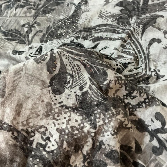 Y2K Jay Joshua New York Graphic Print T Shirt White Black Rhinestone Embellished - Picture 7 of 7